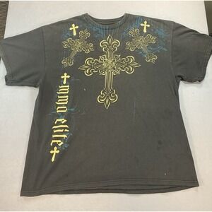 MMA Elite AOP Y2K Cross T-Shirt Men's Sz XL